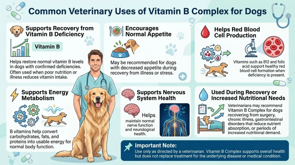 Vitamin B Complex Dosage For Dogs Calculator & Safe Guide 2 Common veterinary uses of vitamin B complex