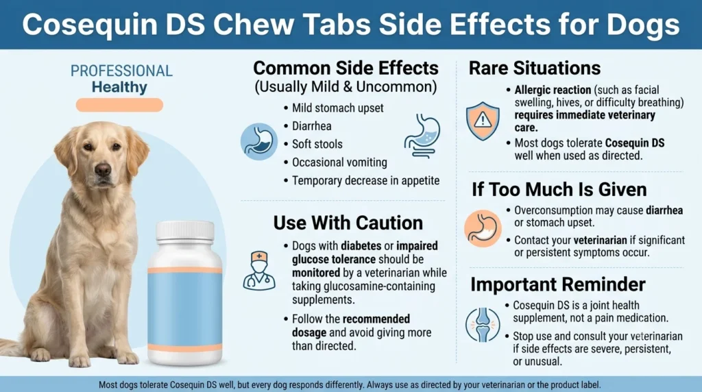 Cosequin DS Dosage For Dogs: Calculator & Safe Guide 3 Cosequin DS Chew Tabs Side Effects