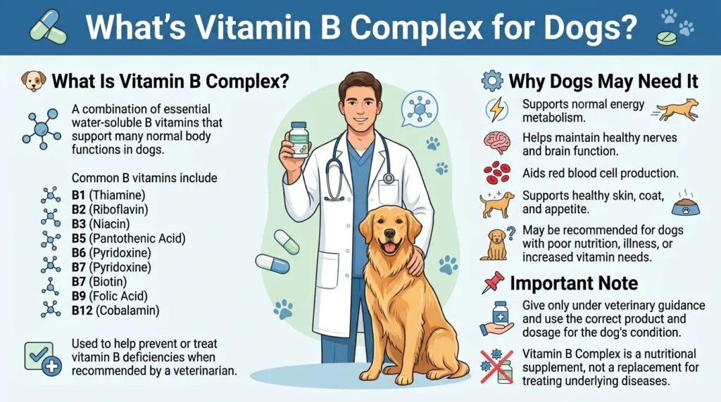 Vitamin B Complex Dosage For Dogs Calculator & Safe Guide 1 What's Vitamin B Complex for Dogs