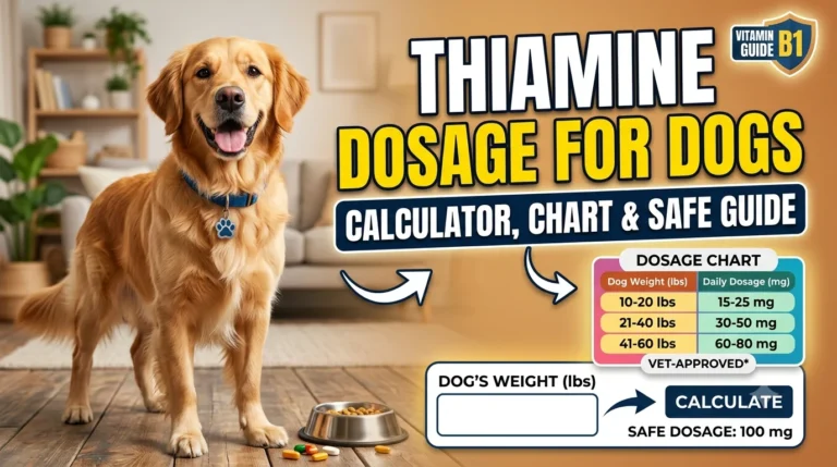 Thiamine Dosage For Dogs: Calculator, Chart & Safe Guide 9 Thiamine Dosage For Dogs