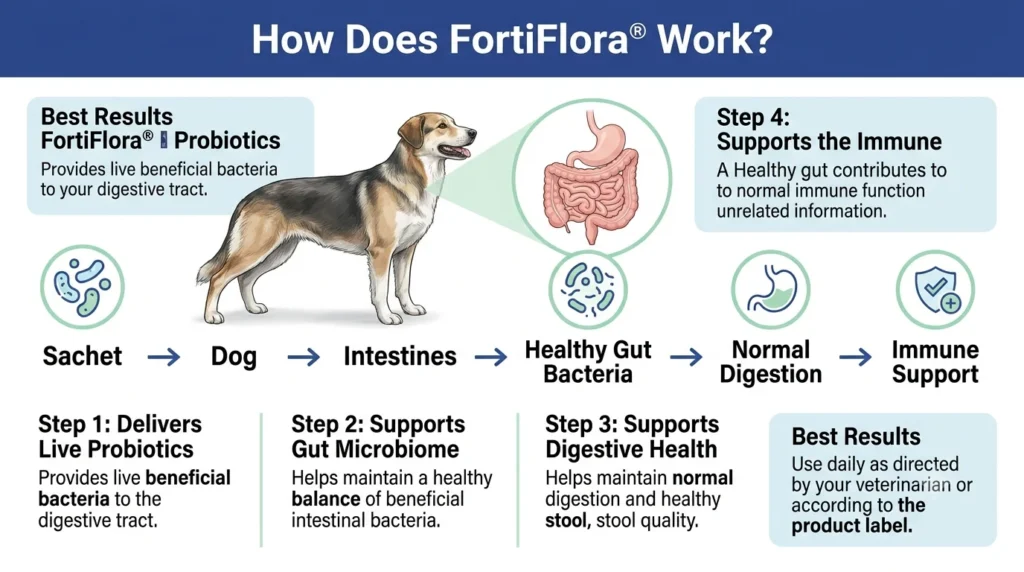 Fortiflora Dosage For Dogs: Calculator and Complete Guide 2 How Does FortiFlora Work
