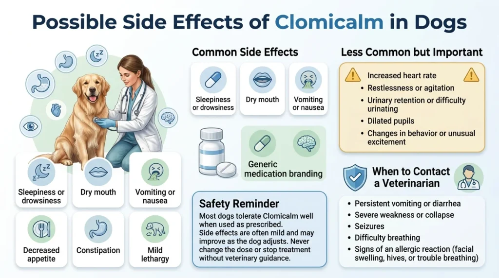 Possible Side Effects of Clomicalm in Dogs
