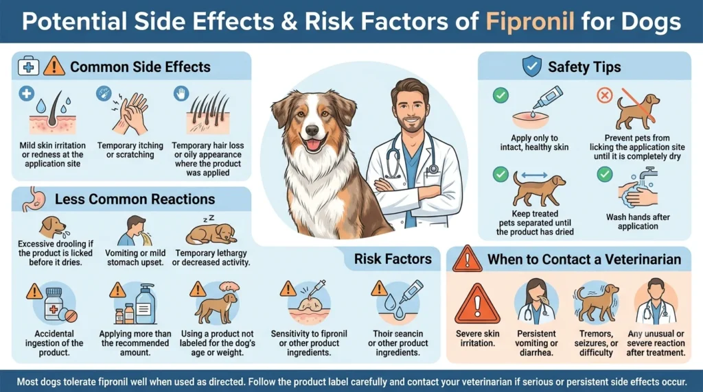 Potential Side Effects & Risk Factors of Fipronil for Dogs