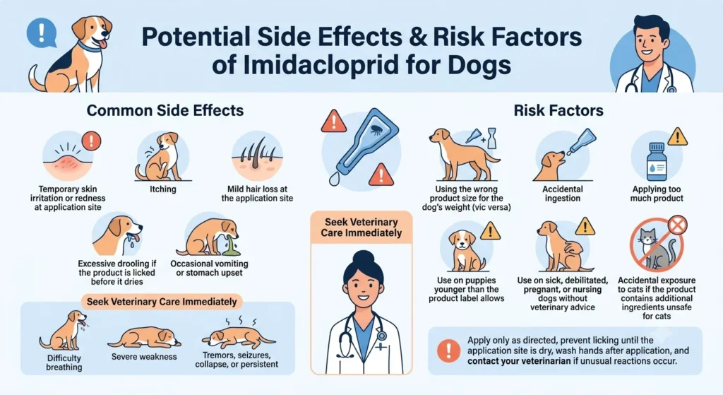 Imidacloprid Dosage For Dogs: Calculator & Safe Dosage Guide 3 Potential Side Effects & Risk Factors of Imidacloprid for Dogs
