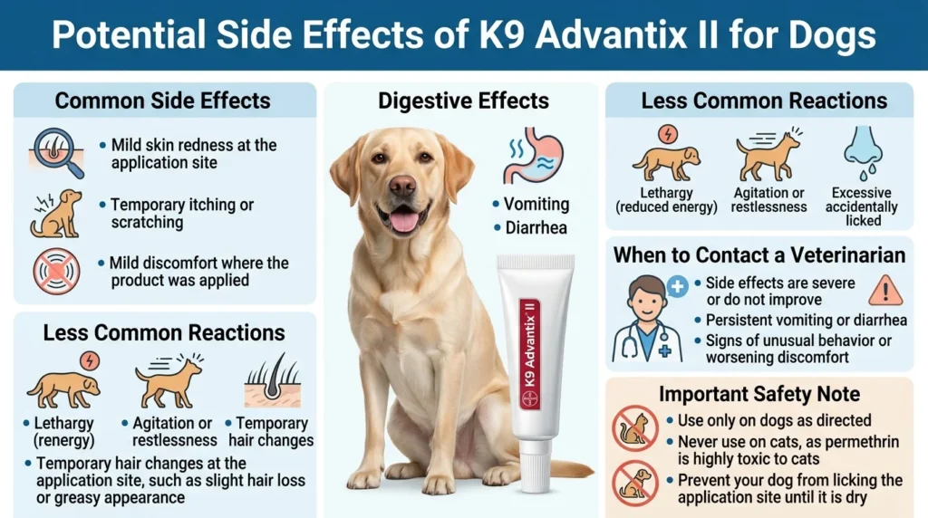 Potential Side Effects of K9 Advantix II for Dogs