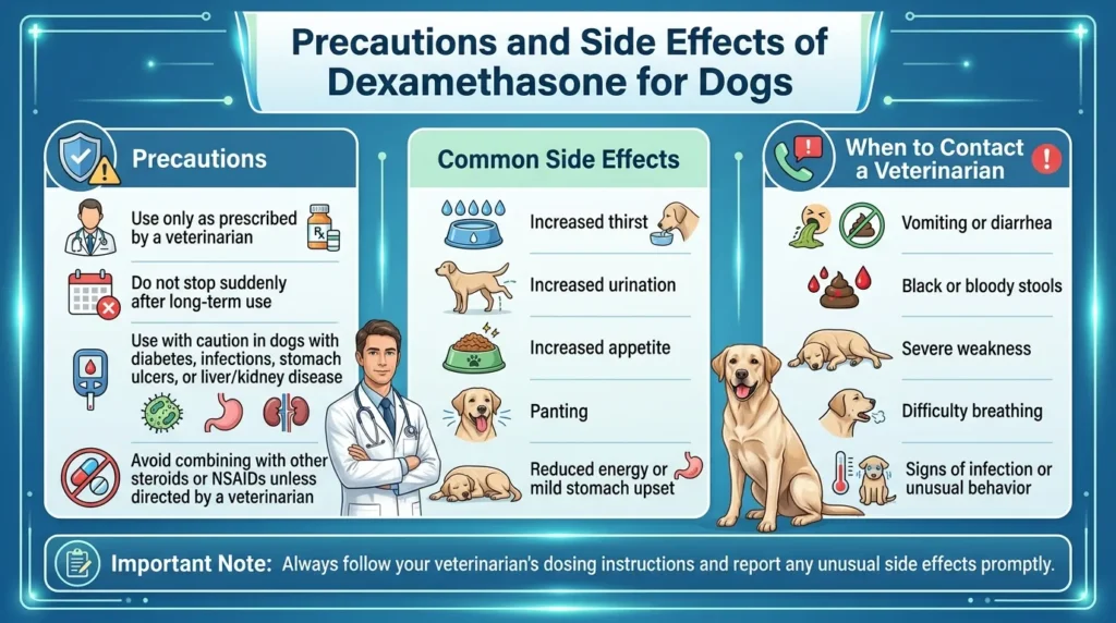 Precautions and Side Effects of Dexamethasone for Dogs