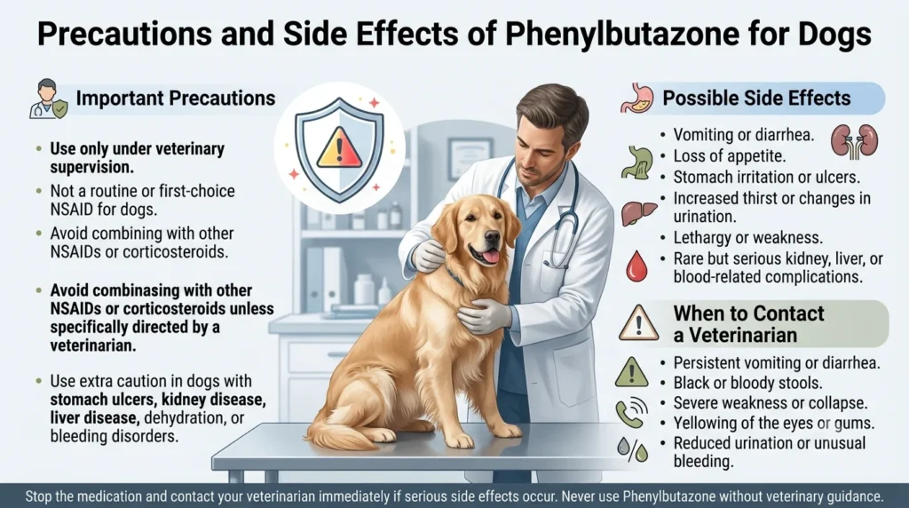 Precautions and Side Effects of Phenylbutazone for Dogs