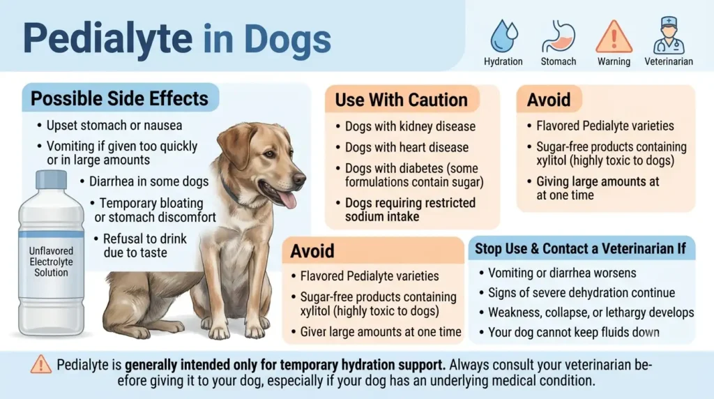 Pedialyte Dosage For Dogs: Calculator, Chart & Safe Guide 2 Side Effects of Pedialyte for Dogs 1