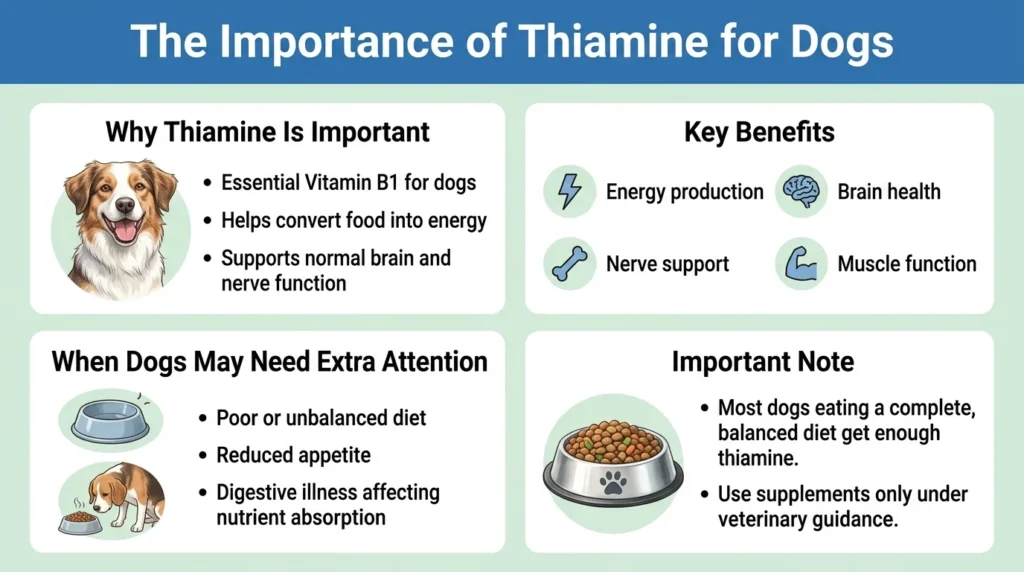Thiamine Dosage For Dogs: Calculator, Chart & Safe Guide 2 The Importance of Thiamine for Dogs