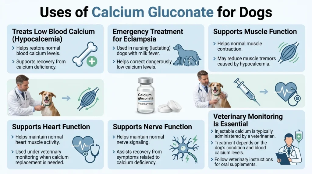 Calcium Gluconate Dosage For Dogs: Calculator & Safe Guide 2 Uses of Calcium Gluconate for Dogs