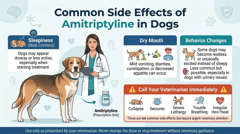 What Are the Common Side Effects of Amitriptyline in Dogs