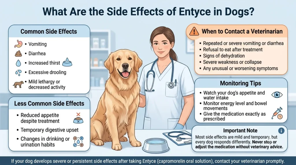 What Are the Side Effects of Entyce in Dogs