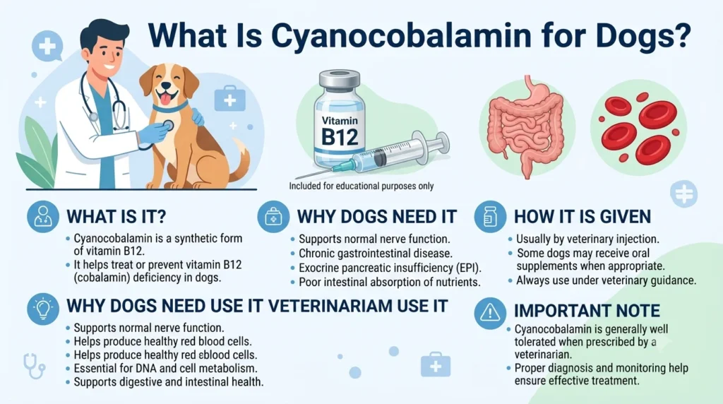 Cyanocobalamin Dosage For Dogs: Calculator & Safe Guide 1 What Is Cyanocobalamin Dosage For Dogs