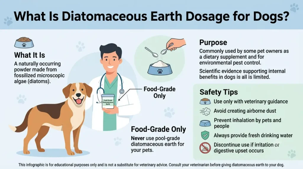 Diatomaceous Earth Dosage For Dogs Calculator & Safe Guide 1 What Is Diatomaceous Earth