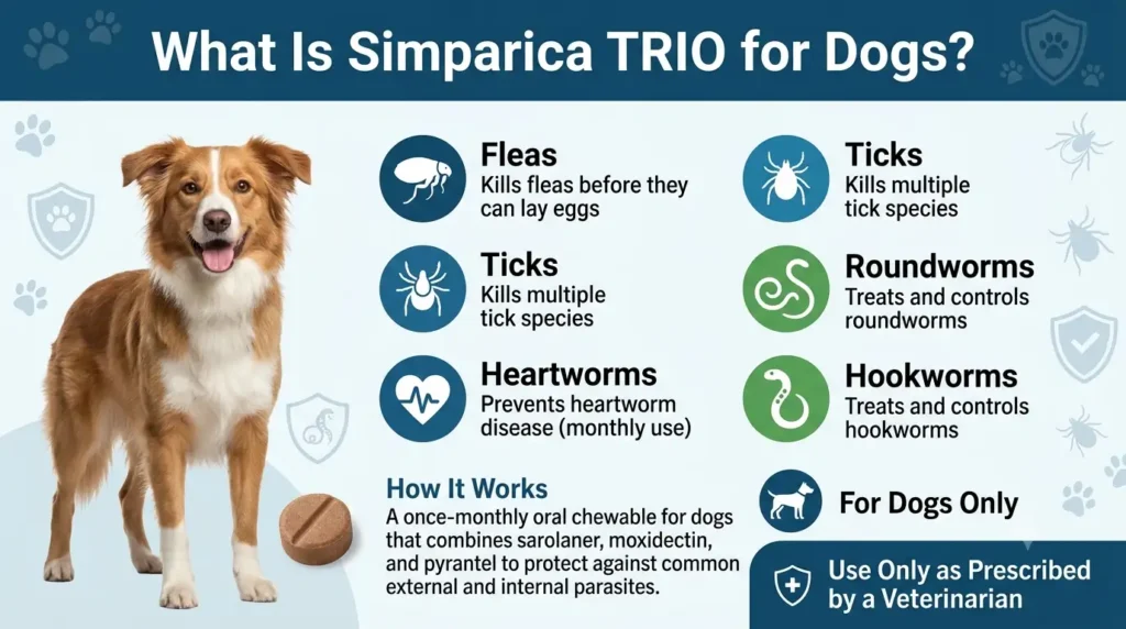 Simparica Trio Dosage For Dogs: Calculator & Safe Guide 1 What Is Simparica TRIO Dosage for dogs