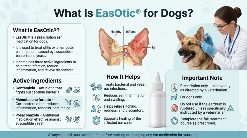 EasOtic Dosage For Dogs: Calculator, Chart & Safe Guide 1 What is EasOtic® for Dogs