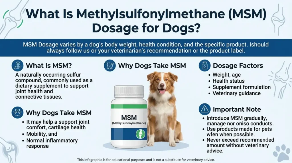 (MSM) Methylsulfonylmethane Dosage For Dogs: Calculator & Safe Guide 1 What is Methylsulfonylmethane (MSM)
