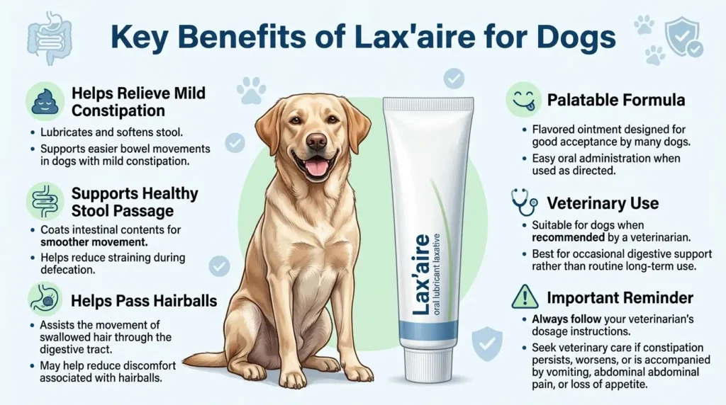 Lax'aire Dosage For Dogs: Calculator, Chart & Safe Guide 2 Key Benefits of Lax'aire for Dogs