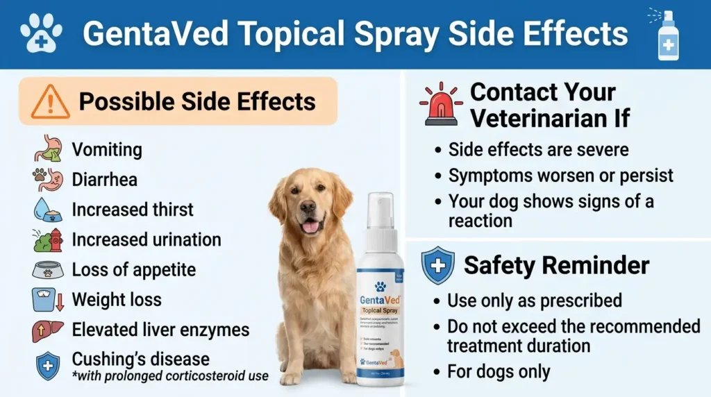 GentaVed Dosage For Dogs: Calculator, Chart & Safe Guide 4 GentaVed Topical Spray Side effects